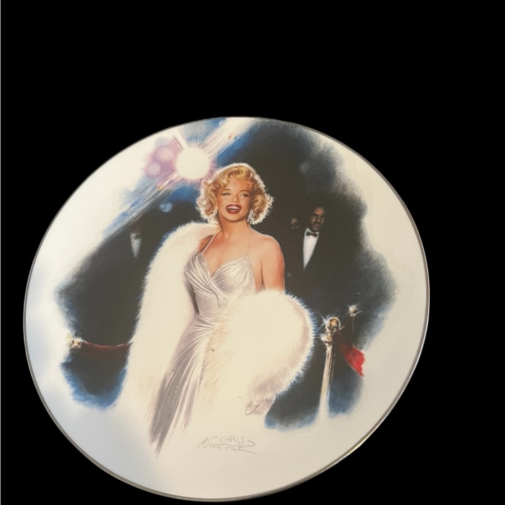 Decorative Plate with Glamorous Portrait